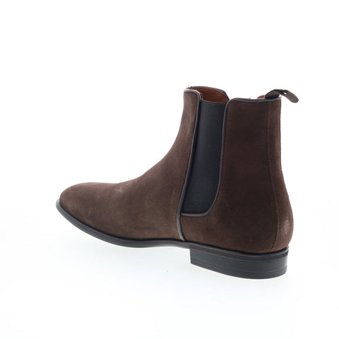 Aquatalia Adrian Dress Suede Waterproof M001034 Mens Brown Chelsea Boots