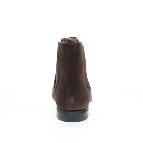 Aquatalia Adrian Dress Suede Waterproof M001034 Mens Brown Chelsea Boots