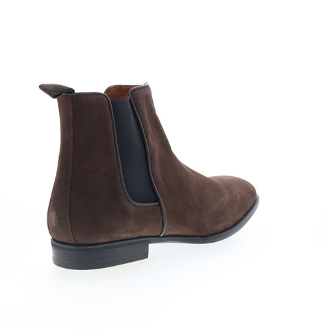 Aquatalia Adrian Dress Suede Waterproof M001034 Mens Brown Chelsea Boots