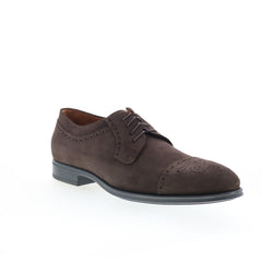 Aquatalia Men\'s Brown Suede Oxfords Aquatalia Placido Suede Leather Derby – AmbrogioShoes main image 2