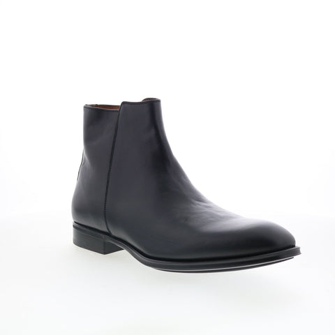 Aquatalia Daniel Waterproof M054801 Mens Black Leather Casual Dress Boots