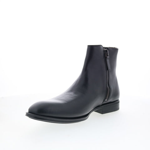 Aquatalia Daniel Waterproof M054801 Mens Black Leather Casual Dress Boots