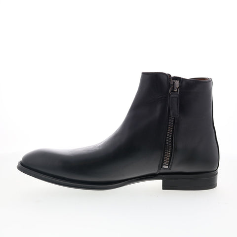 Aquatalia Daniel Waterproof M054801 Mens Black Leather Casual Dress Boots