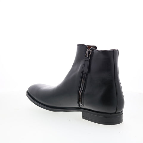 Aquatalia Daniel Waterproof M054801 Mens Black Leather Casual Dress Boots