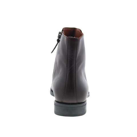 Aquatalia Daniel M054834 Mens Brown Leather Zipper Casual Dress Boots