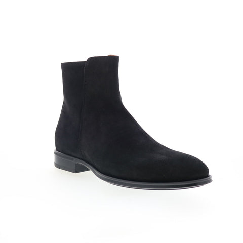 Aquatalia Daniel Suede Waterproof M054901 Mens Black Casual Dress Boots
