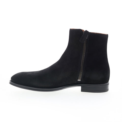 Aquatalia Daniel Suede Waterproof M054901 Mens Black Casual Dress Boots