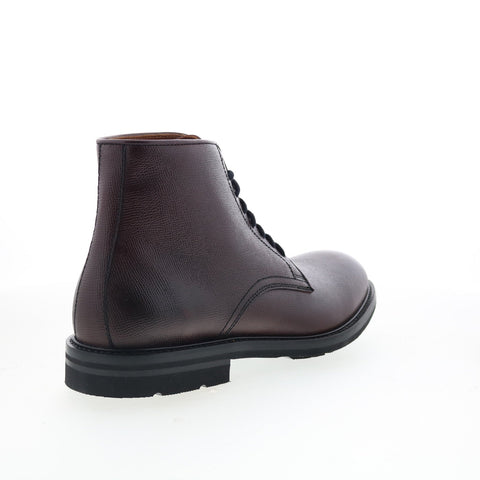 Aquatalia Renzo Waterproof M058405 Mens Burgundy Leather Casual Dress Boots