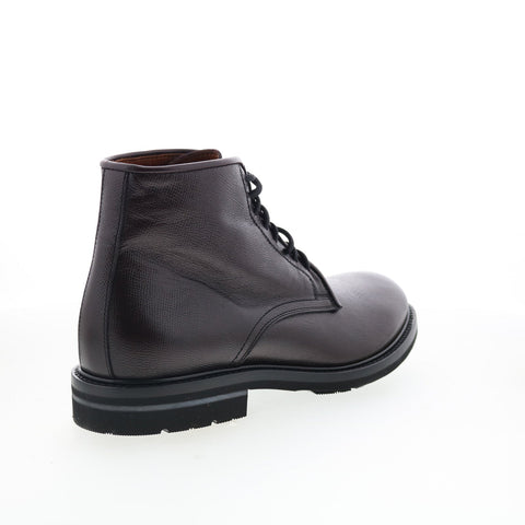 Aquatalia Renzo Waterproof M058434 Mens Brown Leather Casual Dress Boots