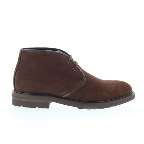 Aquatalia Rinaldo Waterproof M063934 Mens Brown Suede Lace Up Chukkas Boots
