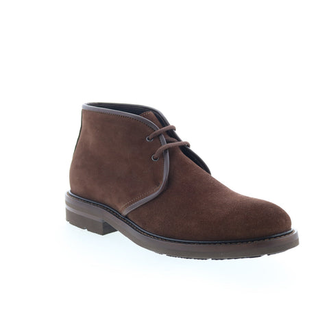 Aquatalia Rinaldo Waterproof M063934 Mens Brown Suede Lace Up Chukkas Boots
