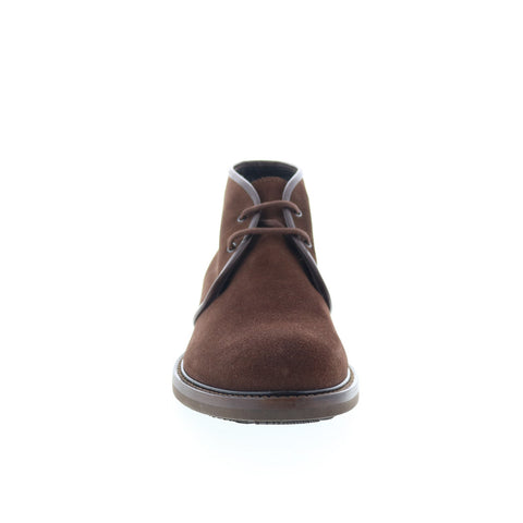 Aquatalia Rinaldo Waterproof M063934 Mens Brown Suede Lace Up Chukkas Boots