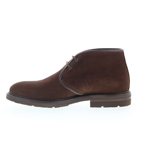 Aquatalia Rinaldo Waterproof M063934 Mens Brown Suede Lace Up Chukkas Boots