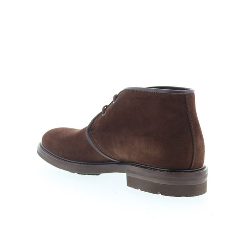 Aquatalia Rinaldo Waterproof M063934 Mens Brown Suede Lace Up Chukkas Boots