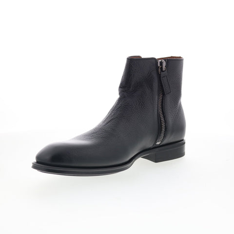 Aquatalia Daniel Waterproof M074201 Mens Black Leather Casual Dress Boots