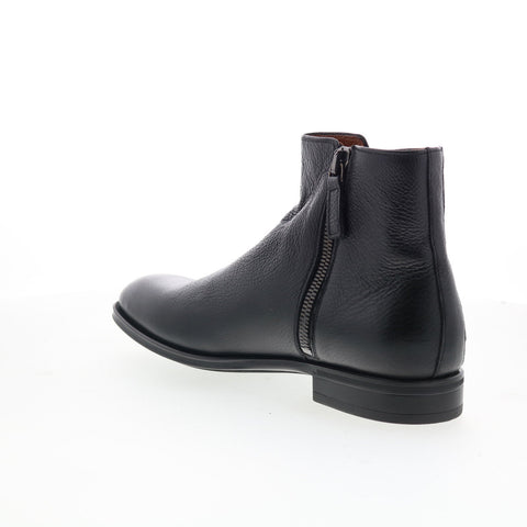 Aquatalia Daniel Waterproof M074201 Mens Black Leather Casual Dress Boots