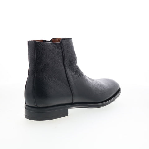 Aquatalia Daniel Waterproof M074201 Mens Black Leather Casual Dress Boots