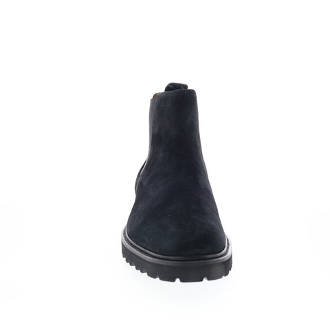 Aquatalia Leighton Waterproof M079101 Mens Black Suede Chelsea Boots
