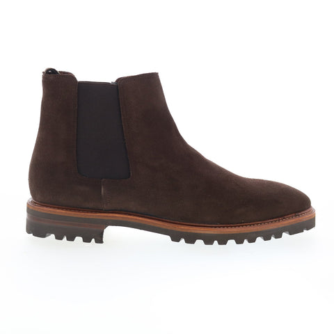 Aquatalia Leighton Waterproof M079135 Mens Brown Suede Chelsea Boots