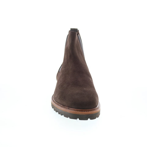 Aquatalia Leighton Waterproof M079135 Mens Brown Suede Chelsea Boots
