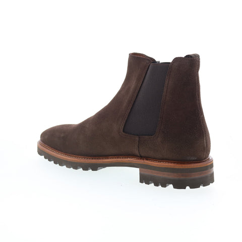 Aquatalia Leighton Waterproof M079135 Mens Brown Suede Chelsea Boots