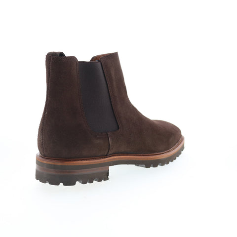 Aquatalia Leighton Waterproof M079135 Mens Brown Suede Chelsea Boots