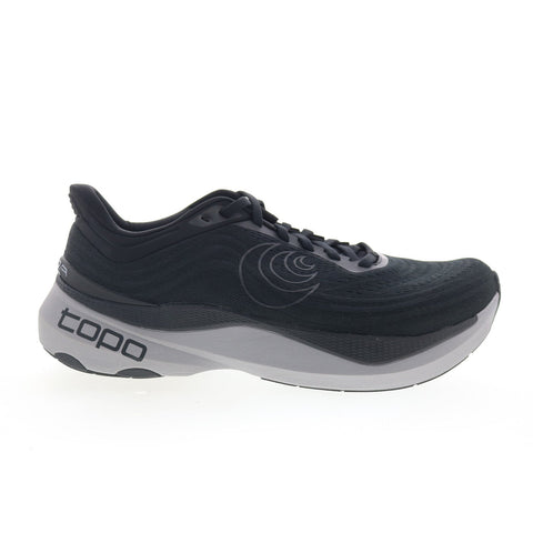 Topo Aura M080 Mens Black Wide Canvas Lace Up Athletic Running Shoes