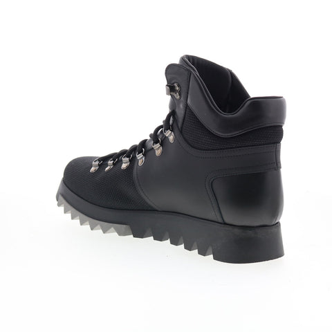 Aquatalia Dakota Waterproof M091501 Mens Black Leather Casual Dress Boots
