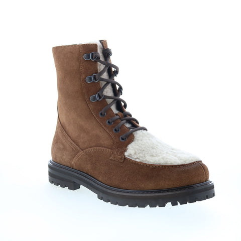 Aquatalia Isaac Waterproof M092736 Mens Brown Suede Casual Dress Boots