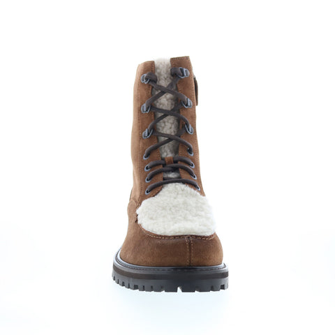 Aquatalia Isaac Waterproof M092736 Mens Brown Suede Casual Dress Boots