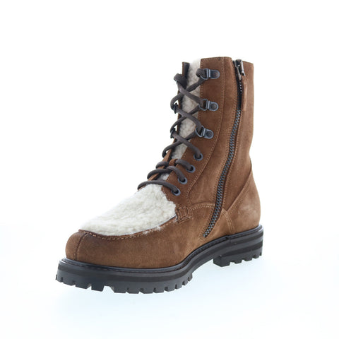 Aquatalia Isaac Waterproof M092736 Mens Brown Suede Casual Dress Boots