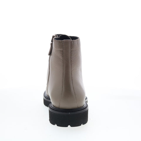 Aquatalia Patrizio Waterproof M093654 Mens Gray Leather Casual Dress Boots