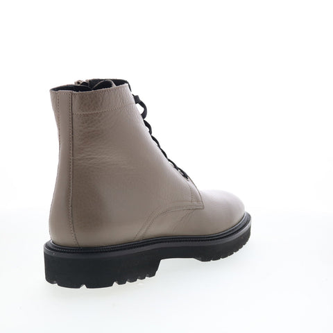 Aquatalia Patrizio Waterproof M093654 Mens Gray Leather Casual Dress Boots