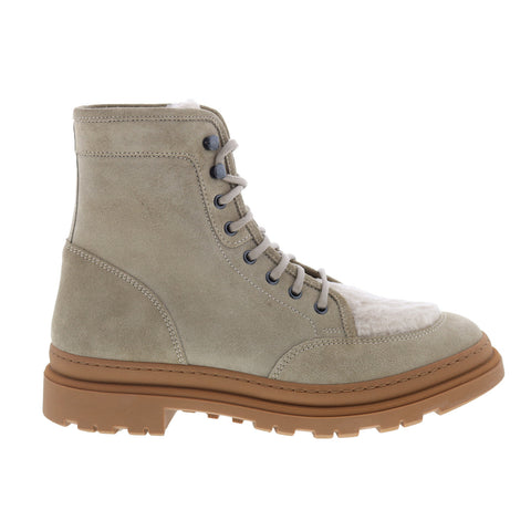 Aquatalia Tristian Waterproof M094072 Mens Gray Suede Casual Dress Boots