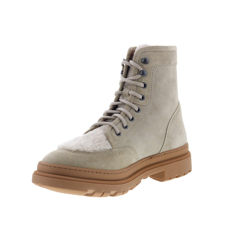 Aquatalia Tristian Waterproof M094072 Mens Gray Suede Casual Dress Boots