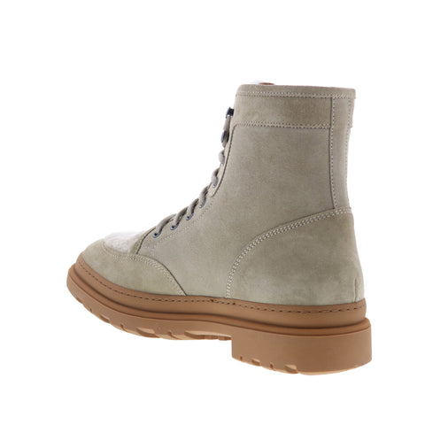Aquatalia Tristian Waterproof M094072 Mens Gray Suede Casual Dress Boots