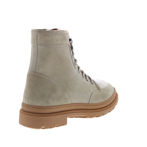 Aquatalia Tristian Waterproof M094072 Mens Gray Suede Casual Dress Boots