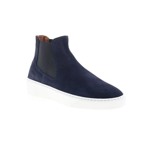 Aquatalia Demario Waterproof M102073 Mens Blue Suede Lifestyle Sneakers Shoes