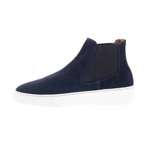 Aquatalia Demario Waterproof M102073 Mens Blue Suede Lifestyle Sneakers Shoes