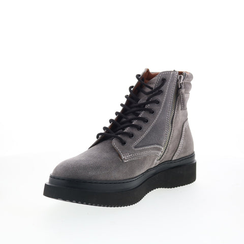Aquatalia Dante Waterproof M102279 Mens Gray Suede Casual Dress Boots