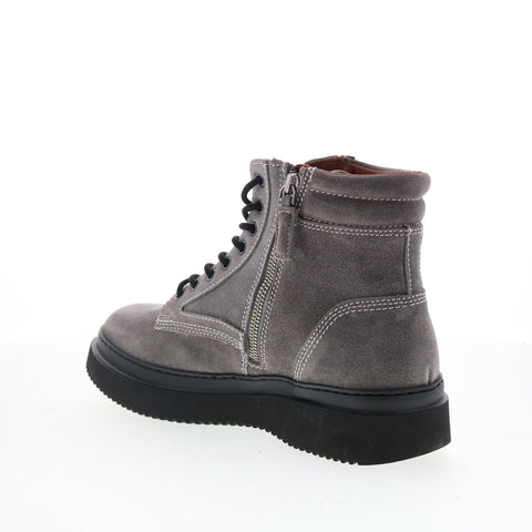 Aquatalia Dante Waterproof M102279 Mens Gray Suede Casual Dress Boots