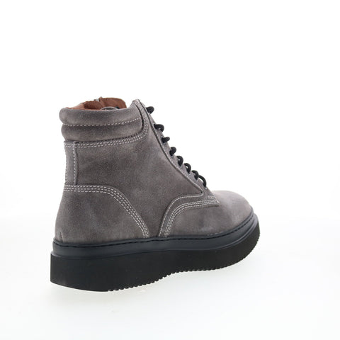 Aquatalia Dante Waterproof M102279 Mens Gray Suede Casual Dress Boots