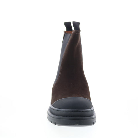 Aquatalia Kent Waterproof M102434 Mens Brown Suede Slip On Chelsea Boots