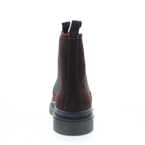 Aquatalia Kent Waterproof M102434 Mens Brown Suede Slip On Chelsea Boots