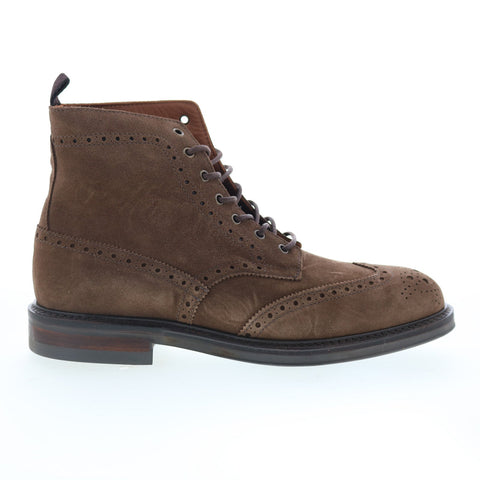 Aquatalia Savino Waterproof M102934 Mens Brown Suede Casual Dress Boots