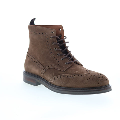 Aquatalia Savino Waterproof M102934 Mens Brown Suede Casual Dress Boots