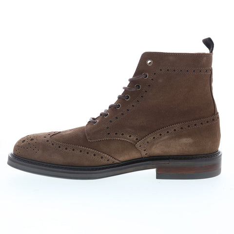 Aquatalia Savino Waterproof M102934 Mens Brown Suede Casual Dress Boots