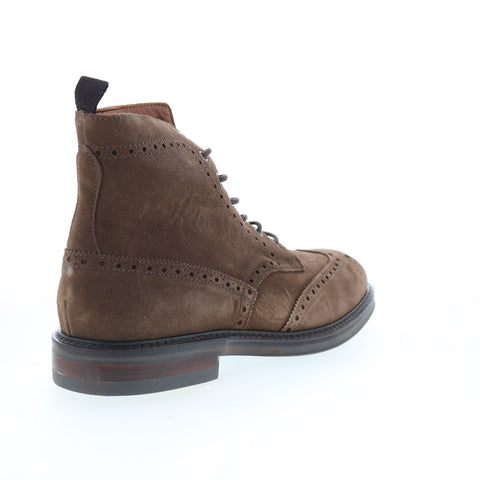 Aquatalia Savino Waterproof M102934 Mens Brown Suede Casual Dress Boots