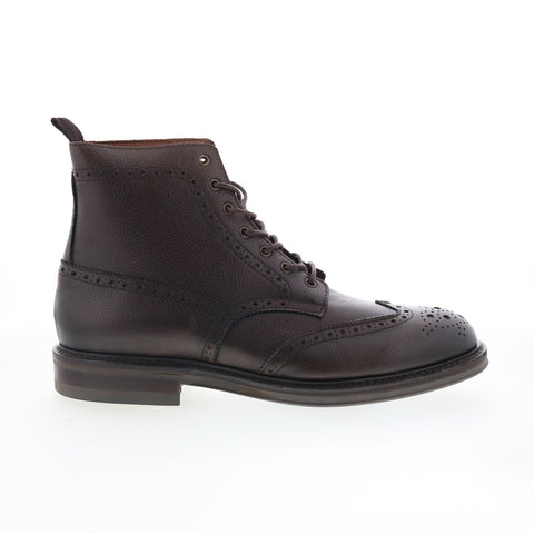 Aquatalia Savino Waterproof M103034 Mens Brown Leather Casual Dress Boots