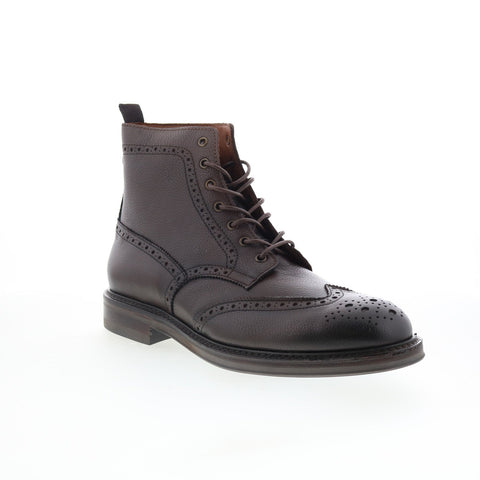 Aquatalia Savino Waterproof M103034 Mens Brown Leather Casual Dress Boots